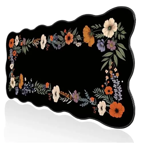 Galdas Gaming Mouse Pad XXL XL Large Long Extended Big Mousepad Non-Slip Rubber Keyboard Mouse Pad with Stitched Edges for Laptop Home Office (35.43x15.75x0.08 Inch) - 2