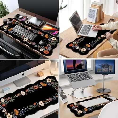 Galdas Gaming Mouse Pad XXL XL Large Long Extended Big Mousepad Non-Slip Rubber Keyboard Mouse Pad with Stitched Edges for Laptop Home Office (35.43x15.75x0.08 Inch) - 7