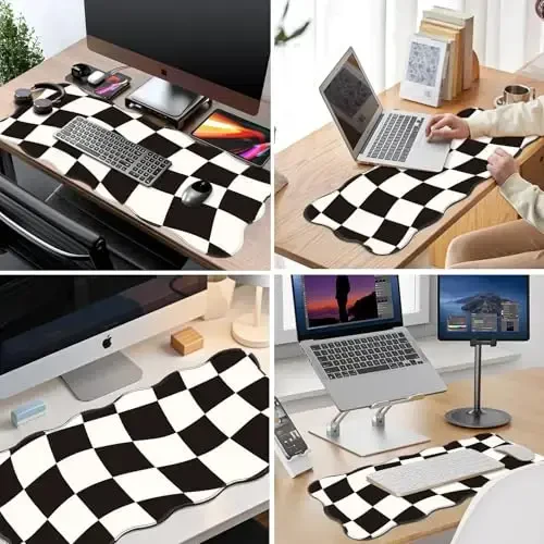 Galdas Gaming Mouse Pad XXL XL Katta Uzun Keng Mousepad Sirpanmaydigan Rezina Klaviatura Mouse Pad Tikilgan Chetlari bilan Noutbuk Uy Ofisi uchun (35.43x15.75x0.08 Dyum) - 6