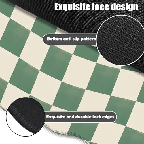 Galdas Gaming Mouse Pad XXL XL Large Long Extended Big Mousepad Non-Slip Rubber Keyboard Mouse Pad with Stitched Edges for Laptop Home Office (35.43x15.75x0.08 Inch) - 3