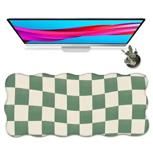 Galdas Gaming Mouse Pad XXL XL Large Long Extended Big Mousepad Laptop Home Office uchun tikilgan qirralari bo'lgan sirpanmaydigan kauchuk klaviatura sichqonchasi (35.43x15.75x0.08 dyuym) - GALDAS