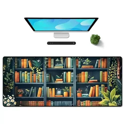 Galdas Gaming Mouse Pad XXL XL Large Long Extended Big Mousepad Non-Slip Rubber Keyboard Mouse Pad with Stitched Edges for Laptop Home Office (31.5x11.8x0.08 Inch) -Books - MODAZONE