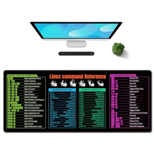 Galdas Gaming Mouse Pad XXL XL Large Long Extended Big Mousepad Non-Slip Rubber Keyboard Mouse Pad with Stitched Edges for Laptop Home Office (31.5x11.8x0.08 Inch) -Notes 