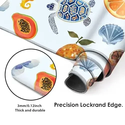 Galdas Gaming Mouse Pad XXL XL Large Long Extended Big Mousepad Non-Slip Rubber Keyboard Mouse Pad with Stitched Edges for Laptop Home Office (31.5x11.8x0.08 Inch) -Shell 2025 - 4