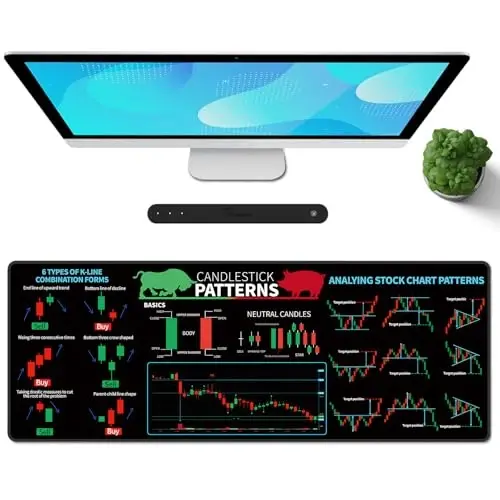Galdas Gaming Mouse Pad XXL XL Large Long Extended Big Mousepad Non-Slip Rubber Keyboard Mouse Pad with Stitched Edges for Laptop Home Office (31.5x11.8x0.08 Inch) … (Trend) 