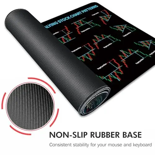Galdas Gaming Mouse Pad XXL XL Large Long Extended Big Mousepad Non-Slip Rubber Keyboard Mouse Pad with Stitched Edges for Laptop Home Office (31.5x11.8x0.08 Inch) … (Trend) - 5