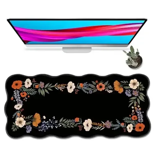 Galdas Gaming Mouse Pad XXL XL Large Long Extended Big Mousepad Non-Slip Rubber Keyboard Mouse Pad with Stitched Edges for Laptop Home Office (35.43x15.75x0.08 Inch) - GALDAS