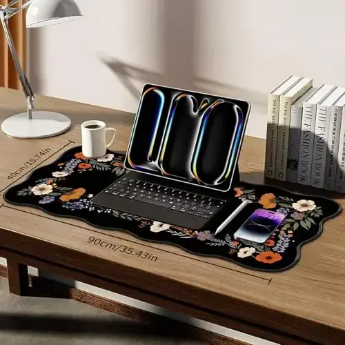 Galdas Gaming Mouse Pad XXL XL Large Long Extended Big Mousepad Non-Slip Rubber Keyboard Mouse Pad with Stitched Edges for Laptop Home Office (35.43x15.75x0.08 Inch) - 6