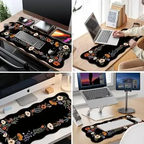 Galdas Gaming Mouse Pad XXL XL Large Long Extended Big Mousepad Non-Slip Rubber Keyboard Mouse Pad with Stitched Edges for Laptop Home Office (35.43x15.75x0.08 Inch) - 7