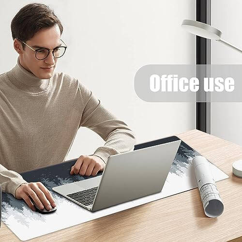 Galdas Oyun Mouse Pad Orman Arka Plan Desen XXL XL Büyük Mouse Pad Uzun Genişletilmiş Mouse Pad Masa Matı Kaymaz Kauçuk Fare Pedleri Dikişli Kenarlar İnce Ped (31.5 x 11.8 x 0.12 İnç) Ağaç - 13