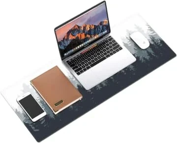 Galdas Gaming Mouse Mat Forest Background Pattern XXL XL Large Mouse Mat Long Extended Mouse Pad Desk Mat Non-Slip Rubber Mice Pads Stitched Edges Thin Pad (31.5 x 11.8 x 0.12 Inches) Tree - Galdas