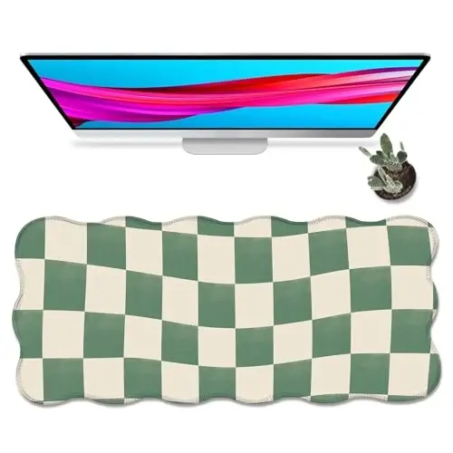 Galdas Gaming Mouse Pad XXL XL Large Long Extended Big Mousepad Non-Slip Rubber Keyboard Mouse Pad with Stitched Edges for Laptop Home Office (35.43x15.75x0.08 Inch) - 1