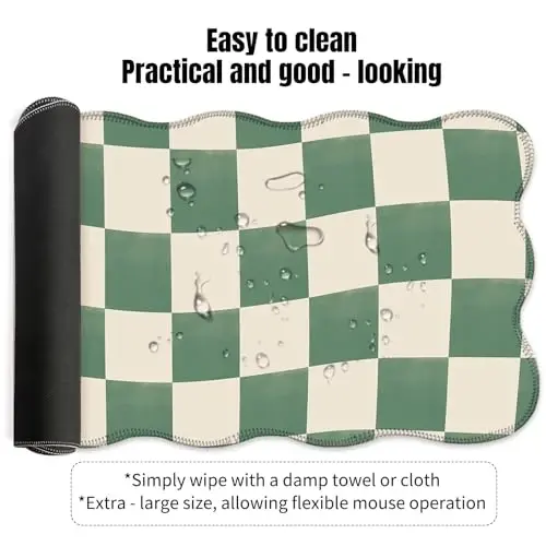 Galdas Gaming Mouse Pad XXL XL Large Long Extended Big Mousepad Non-Slip Rubber Keyboard Mouse Pad with Stitched Edges for Laptop Home Office (35.43x15.75x0.08 Inch) - 5