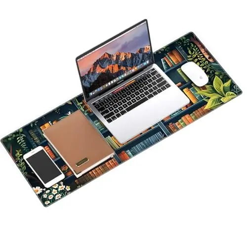 Galdas Gaming Mouse Pad XXL XL Large Long Extended Big Mousepad Non-Slip Rubber Keyboard Mouse Pad with Stitched Edges for Laptop Home Office (31.5x11.8x0.08 Inch) -Books - 3