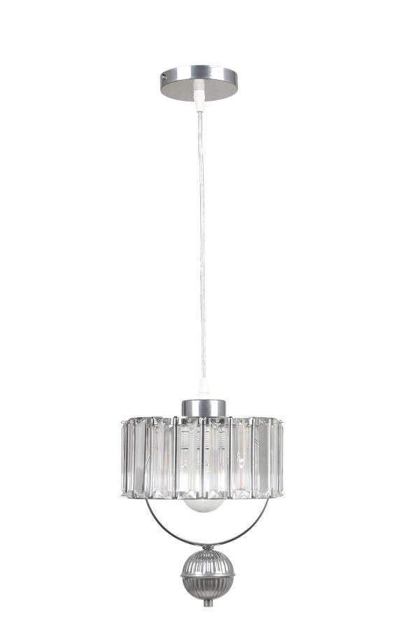 Galon Single Lux Crystal Chandelier Chrome - 2