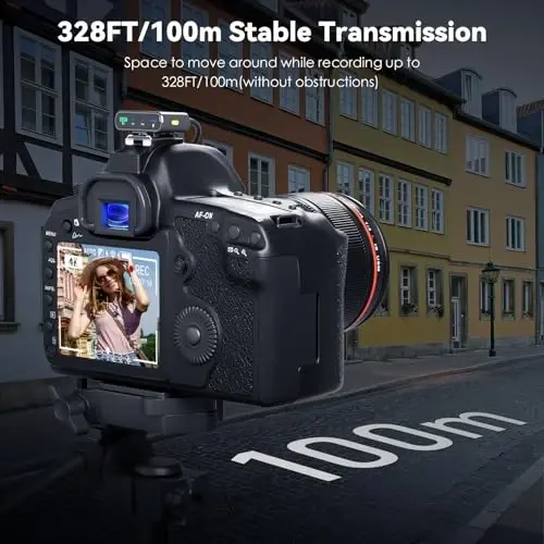 Gamiity simsiz Lavalier mikrofon iPhone/Android/Kamera/PC/Laptop uchun, Lightning/USB-C/Plug Mini Lapel simsiz mikrofon, Hi-Fi audio, video yozuv, striming uchun shovqinni bekor qilish - Qora - 3