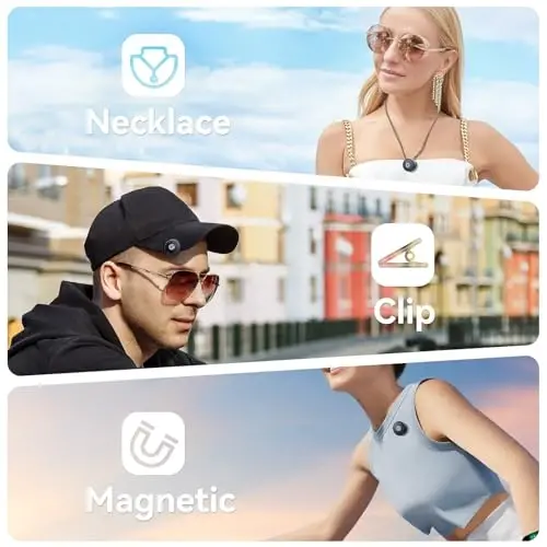 Gamiity Wireless Lavalier Microphone for iPhone 14/13/12, Lightning Mini Lapel Microphone Wireless, Hi-Fi Audio, Noise Cancellation, 35H Battery for Video Recording, Streaming - Sapphire Blue - 3