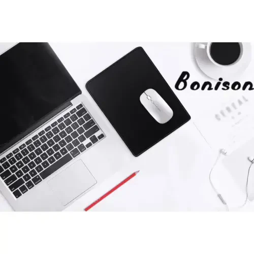 Gaming Mouse Pad 12x10x1/8 in. Delicate Stitched Edges & Non-Slip Natural Rubber Base, Premium-Textured & Waterproof Mousepad, Mouse Mat for Computer, Laptop, PC, Office & Home, Black - 8