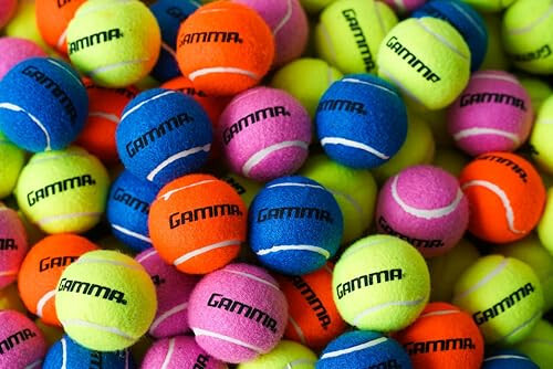 GAMMA Basınçsız Tenis Topu Çantaları, 10, 12, 18 ve 20'li Paket Boyutları, Tenis Dersleri ve Pratik, Daha Uzun Dayanıklılık ve Daha Fazla Sekme, Renkli Tenis Topları, Evcil Hayvan Oyuncakları, Köpek Topu, Tenis Antrenmanı, Koçluk - 3