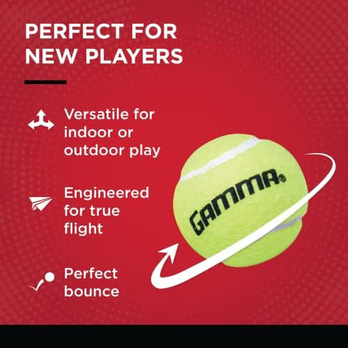 GAMMA Pressureless Tennis Ball Bags, 10, 12, 18, and 20 Pack Sizes, Tennis Lessons & Practice, Longer Durability & More Bounce, Colored Tennis Balls, Pet Toys, Dog Ball, Tennis Training, Coaching - 5