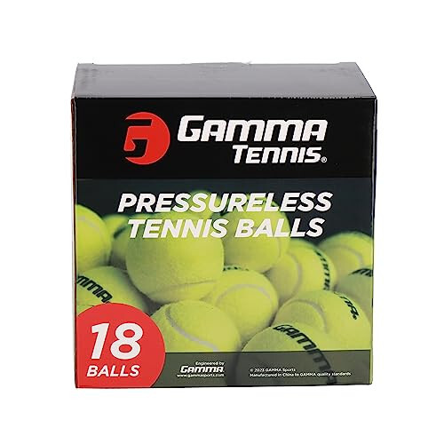 GAMMA Spor Basınçsız Tenis Topları Kutusu, Toplu Tenis Topları, Premium Tenis Aksesuarları, 18, 36, 48, 75 Paket Boyutları, Tenis Pratik, Tenis Antrenmanı, Evcil Hayvan Oyuncakları, Köpek Topu, Koç, İç ve Dış Mekan Oyunu - 1