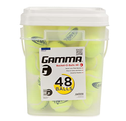 GAMMA Spor Basınçsız Tenis Topları Kutusu, Toplu Tenis Topları, Premium Tenis Aksesuarları, 18, 36, 48, 75 Paket Boyutları, Tenis Pratik, Tenis Antrenmanı, Evcil Hayvan Oyuncakları, Köpek Topu, Koç, İç ve Dış Mekan Oyunu - 1