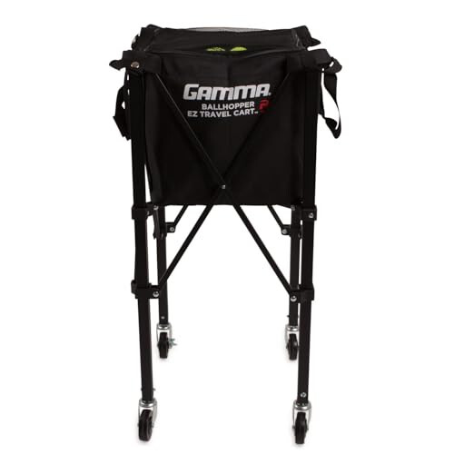 GAMMA Sports EZ Travel Cart, Tennis & Pickleball Hopper, Portable Compact Design, Sturdy Lightweight Construction, 150 or 250 Capacity Available, Premium Carrying Case Included - 1