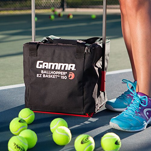 Gamma Sports Premium Tenis Eğitim ve Seyahat Sepeti - Benzersiz Spor Ekipmanları, Kolay Seyahat Top Taşıyıcıları, Taşınabilir Tasarımlar, İdeal Antrenman Sahası Aksesuarları - 4