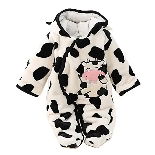 Gaorui Newborn Baby Jumpsuit Outfit Hoody Coat Winter Infant Rompers Toddler Clothing Bodysuit - MODAZONE