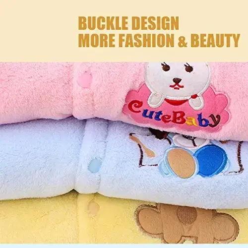 Gaorui Newborn Baby Jumpsuit Outfit Hoody Coat Winter Infant Rompers Toddler Clothing Bodysuit - 3