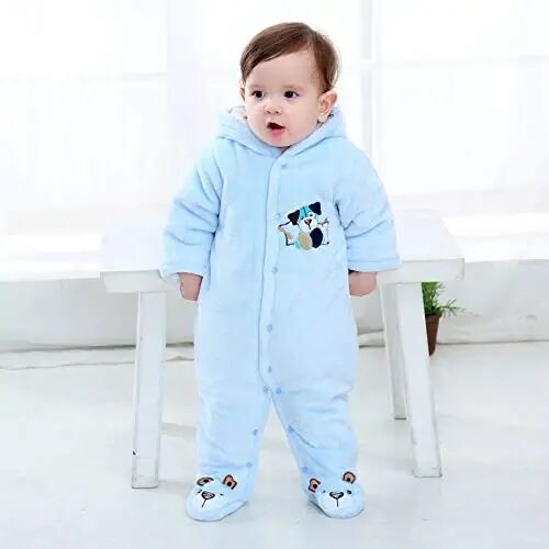 Gaorui Newborn Baby Jumpsuit Outfit Hoody Coat Winter Infant Rompers Toddler Clothing Bodysuit - Gaorui (1)