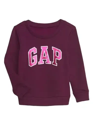 GAP Baby Girls' Logo Crew Sweatshirt - MODAZONE