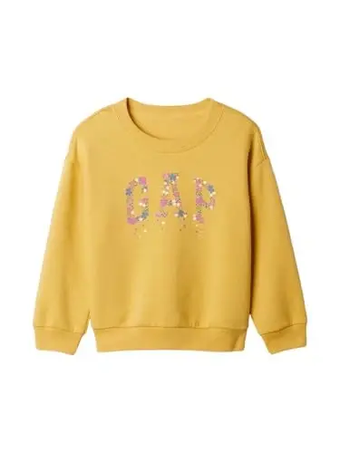 GAP Baby-Girls Logo Crew Sweatshirt - 1