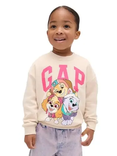 GAP Baby-Girls Logo Crew Sweatshirt 