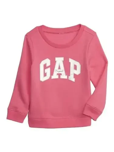 GAP baby-girls Logo Crew Sweatshirt - 1