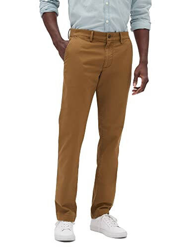 GAP Erkaklar uchun Essential Slim Fit xaki chinos shimlari - 1