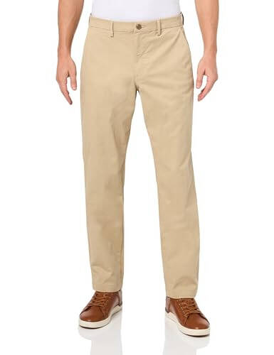 GAP Erkek Essential Düz Kesim Kaki Chino Pantolon - 4