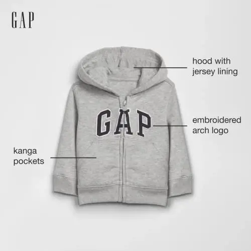 GAP Playtime Favorites Logo Full Zip Hoodie Hooded Sweatshirt - GAP (1)