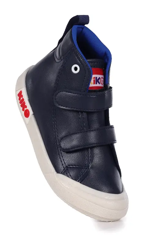 Garf Daily Velcro Baby Boy Boot Shoes - Navy Blue - KIKO KIDS