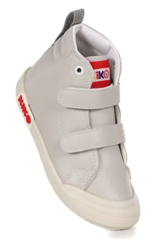 Garf Günlük Cırtlı Erkek Bebek Bot Ayakkabı-Gri 