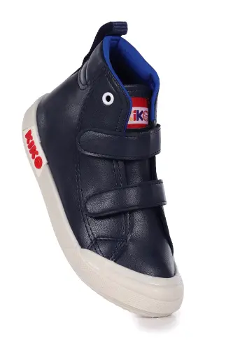 Garf Günlük Cırtlı Erkek Bebek Bot Ayakkabı-Lacivert - 1