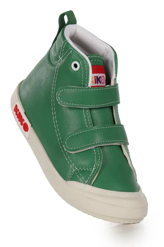 Garf Günlük Cırtlı Erkek Bebek Bot Ayakkabı-Yeşil - KIKO KIDS