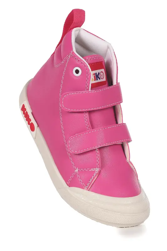 Garf Günlük Cırtlı Kız Bebek Bot Ayakkabı-Fuşya - KIKO KIDS