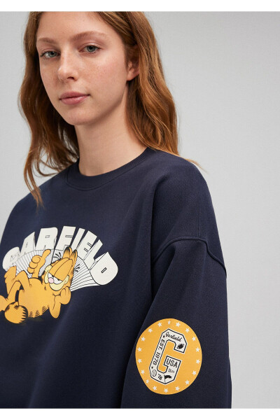 Garfield Baskılı Lacivert Sweatshirt 1S10110-82318 - 10