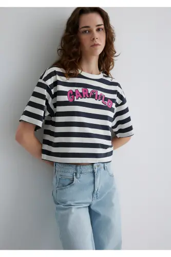 Garfield Print Grey T-shirt Regular Fit / Normal L - 1