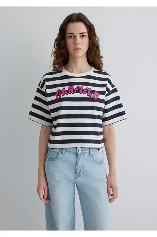 Garfield Print Grey T-shirt Regular Fit / Normal L - 3