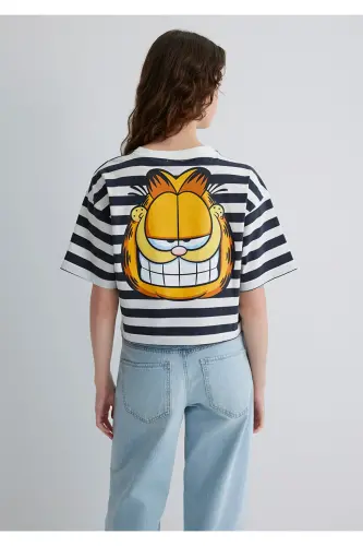 Garfield Print Grey T-shirt Regular Fit / Normal L - 4
