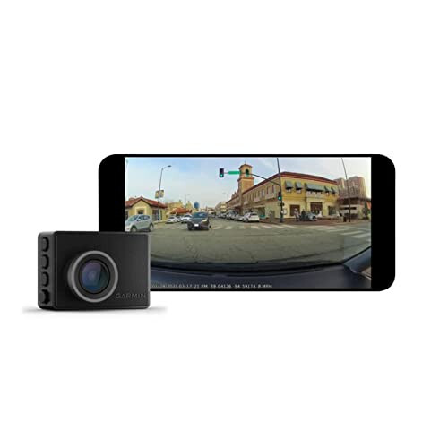 Garmin Dash Cam 47, 1080p ve 140 Derece Görüş Alanı, Yeni Bağlantılı Özelliklerle Aracınızı Uzaktan İzleyin, Sesli Komut, Kompakt ve Gizli, Bellek Kartı Dahil - 5