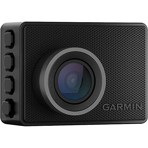 Garmin Dash Cam 57, 1440p va 140 daraja ko'rish burchagi, Yangi ulangan xususiyatlar bilan transport vositangizni uzoqdan kuzatib boring, Ovozli boshqarish, ixcham va sezilmaydigan, Xotira kartasi kiritilgan - 1