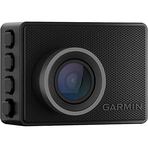 Garmin Dash Cam 57, 1440p ve 140 derece görüş alanı, Yeni Bağlantılı Özellikler ile Aracınızı Uzaktan İzleyin, Sesli Kontrol, Kompakt ve Gizli, Hafıza Kartı Dahil - 1